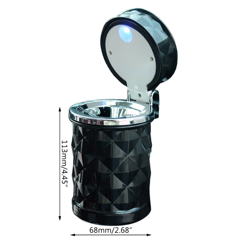 Scrumieră pentru mașină Scăzută pentru țigară fără fum pentru utilizare în aer liber Suport pentru cenușă rezistentă la vânt Tavă pentru scrumiere stins automat