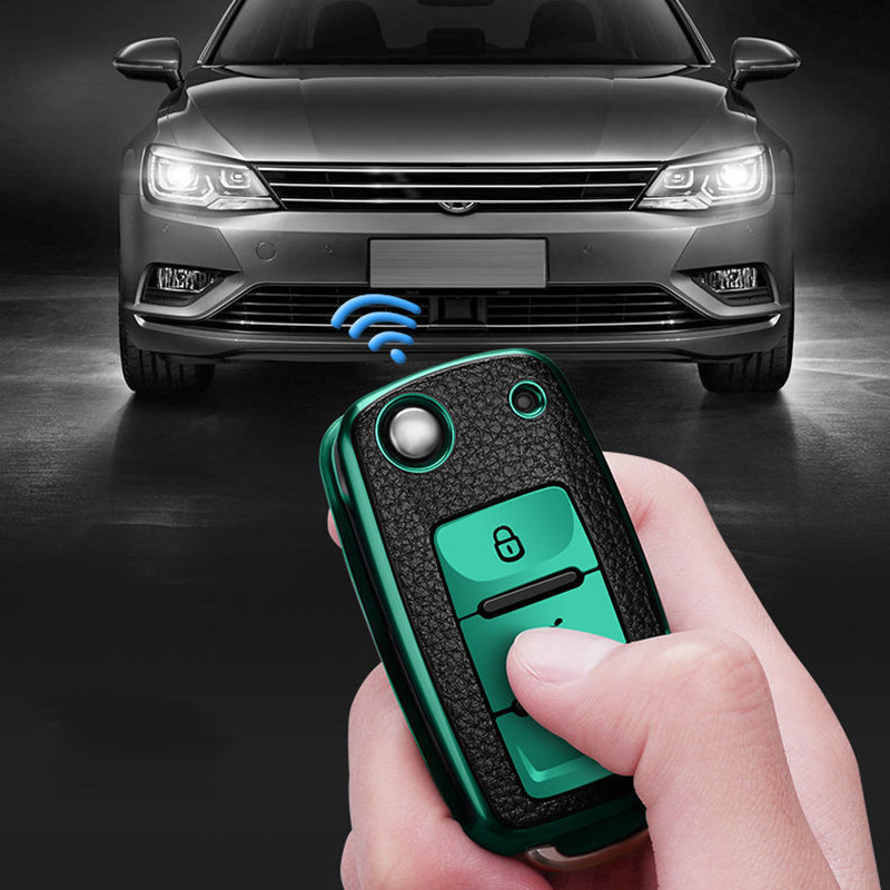Husă din piele TPU pentru cheia de la distanță pentru Volkswagen VW Bora Polo Tiguan Jetta Passat B5 B6 B7 Golf Beetle pentru Skoda Octavia