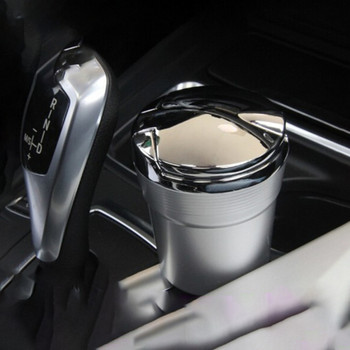 Τασάκι αυτοκινήτου Κάδος σκουπιδιών αυτοκινήτου με φως Led με κάλυμμα Creative Personality Covered Car Inside The Car Αναλώσιμα αυτοκινήτου πολλαπλών λειτουργιών