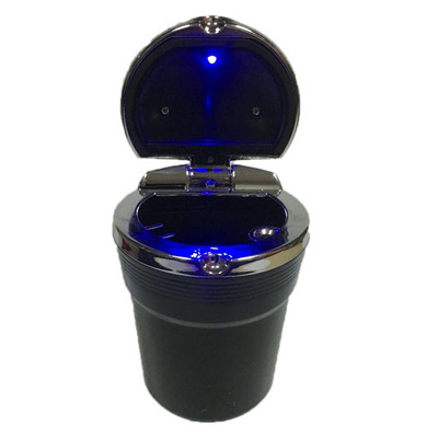Scrumieră pentru mașină Coș de gunoi pentru mașină cu lumină LED, cu capac, personalitate creativă, mașină acoperită în interiorul mașinii, aprovizionare multifuncțională pentru mașină
