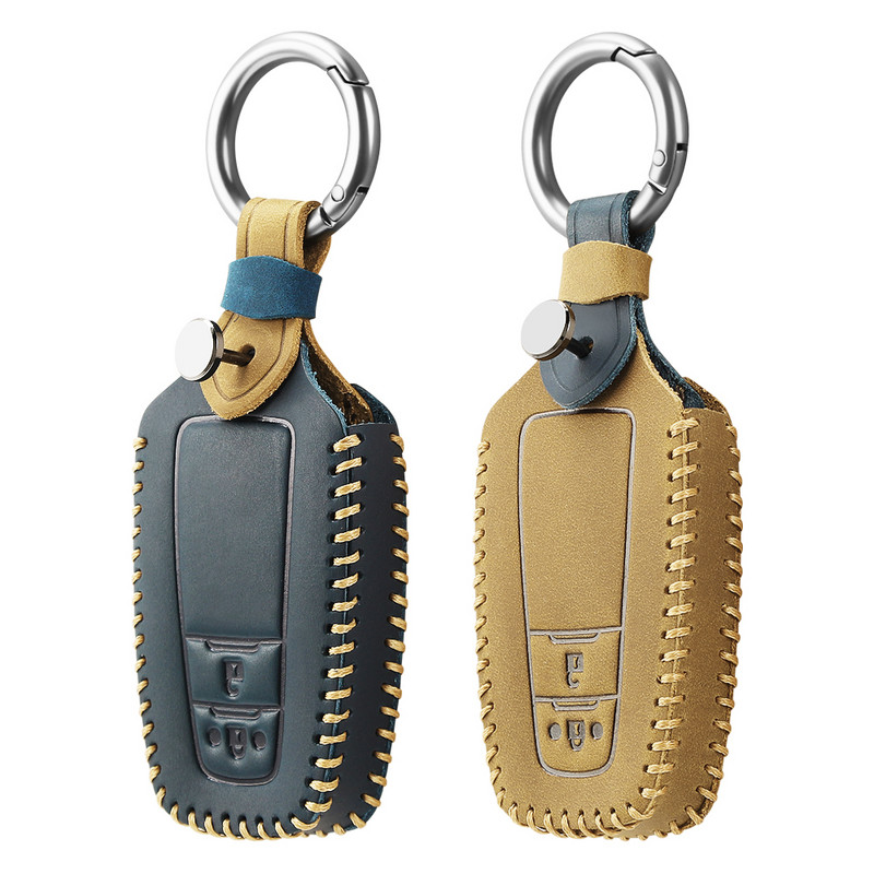 Husă din piele pentru chei pentru Toyota Camry CHR Corolla RAV4 Avalon Land Cruiser Prado Prius Husă pentru telecomandă 2 3 4 butoane 2018 2019 2020