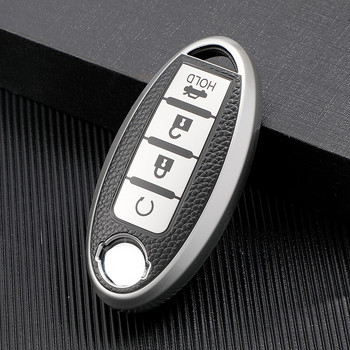 Калъф за ключове от TPU кожа за Nissan Leaf Micra Qashqai J11 J10 X Trail T32 Versa Note Patrol Key Fob Cover Аксесоари