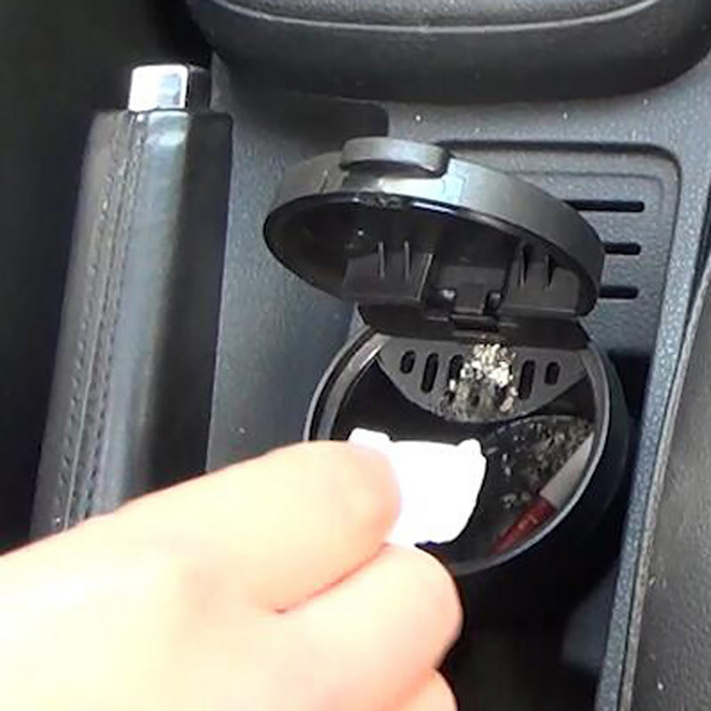 Mini Coș de gunoi pentru mașină Coș de gunoi portabil negru Coș de gunoi Cutie de depozitare pentru mașină Scrumieră Accesorii universale pentru mașină