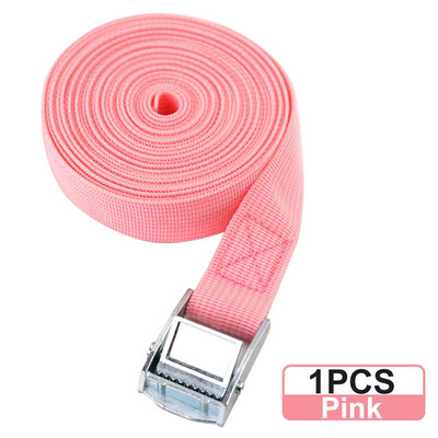 Cureaua de fixare cu cataramă de 6M Curele de încărcare pentru mașină, motocicletă, bicicletă, cu cataramă metalică, frânghie de remorcare, centură puternică cu clichet pentru centură de bagaje