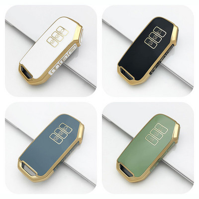 7 butoane TPU carcasă pentru chei de la distanță pentru Kia Sorento MQ4 2020 2021 Gold Edge Shell chei de înaltă calitate breloc breloc