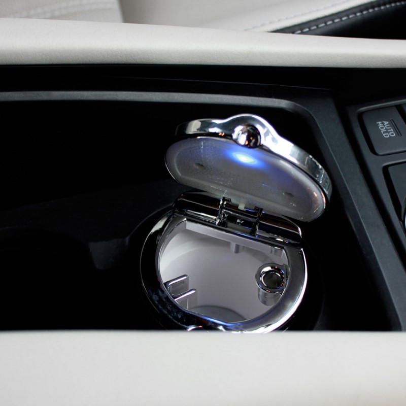 Scrumieră universală pentru mașină, cu lumini LED, cu capac, mașină acoperită cu personalitate, în interiorul mașinii, consumabile multifuncționale creative