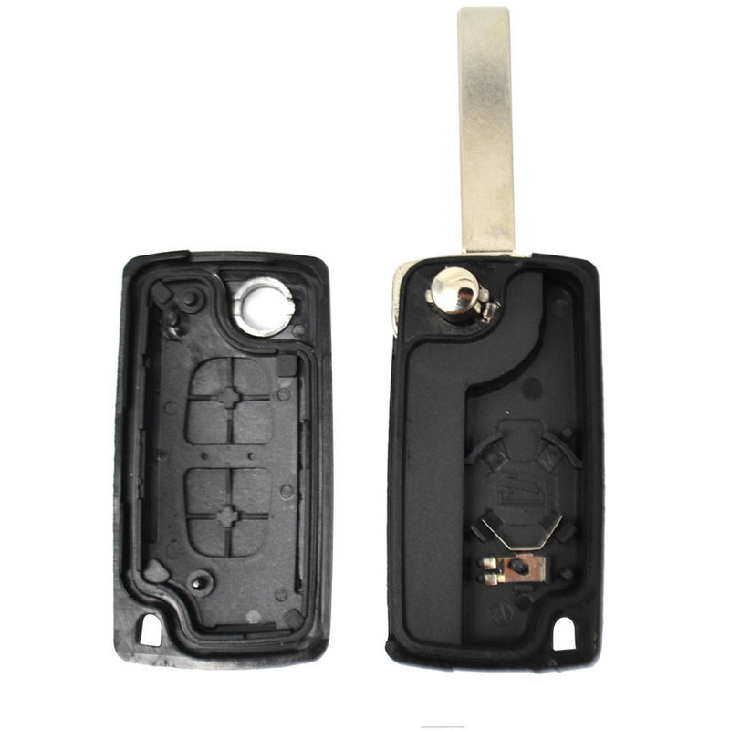Pentru Peugeot 308, 207, 307, 3008, 5008, 807 pentru Citroen C2 C3 C4 C5 C6 C8 cheie de mașină, telecomandă, carcasă 2 butoane CE0523 CE0536
