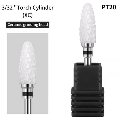Torță Cilindru Freză Freză din ceramică Burghie pentru găurit electric Manichiură Pedichiură Îndepărtarea pielii moarte Instrumente pentru arta unghiilor