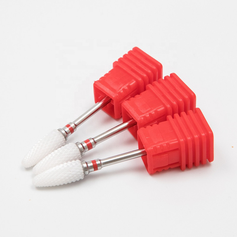 Torță Cilindru Freză Freză din ceramică Burghie pentru găurit electric Manichiură Pedichiură Îndepărtarea pielii moarte Instrumente pentru arta unghiilor