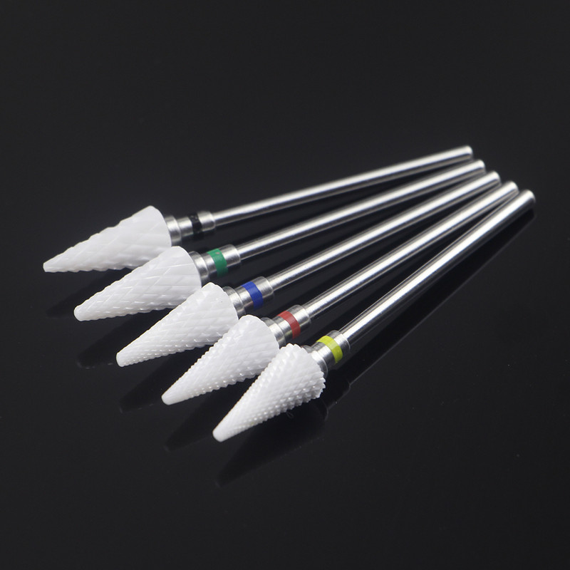 Keramičko svrdlo za nokte za električne bušilice za manikuru Stroj za glodanje Turpije za nokte Rezač za manikuru Alati za izradu noktiju