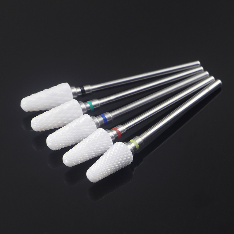 Keramičko svrdlo za nokte za električne bušilice za manikuru Stroj za glodanje Turpije za nokte Rezač za manikuru Alati za izradu noktiju