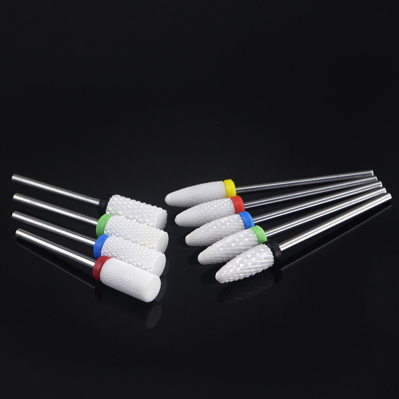 Keramičko svrdlo za nokte za električne bušilice za manikuru Stroj za glodanje Turpije za nokte Rezač za manikuru Alati za izradu noktiju