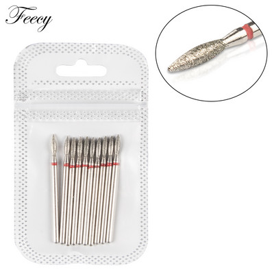 10 buc Freză cu diamante pentru manichiură Set de burghie pentru unghii Accesorii Pedichiură Mașină electrică Nail Bit Flys Gel Remover Tool