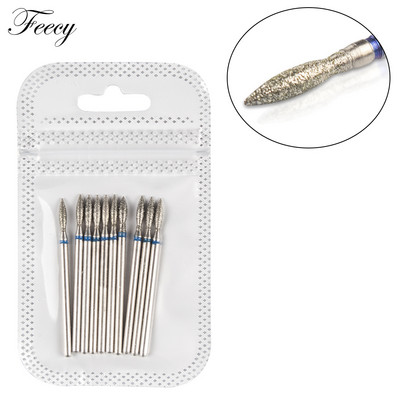 10 buc Freză cu diamante pentru manichiură Set de burghie pentru unghii Accesorii Pedichiură Mașină electrică Nail Bit Flys Gel Remover Tool