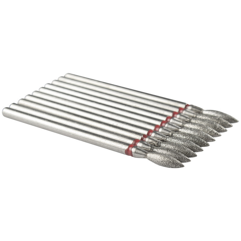 10 buc Freză cu diamante pentru manichiură Set de burghie pentru unghii Accesorii Pedichiură Mașină electrică Nail Bit Flys Gel Remover Tool