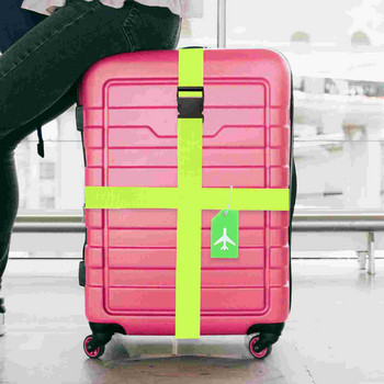 Ιμάντες αποσκευών Εξάρτημα μεταφοράς βαλίτσας Ζώνη ασφαλείας Ελαστική αναγνώριση ετικέτας Γραβάτα συσκευασία κάτω Ετικέτες σύνδεσης