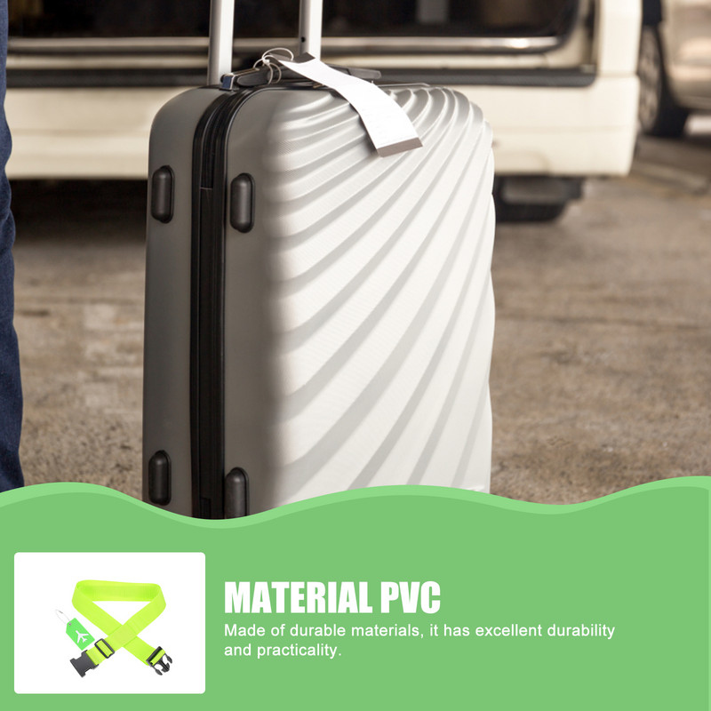 Csomagszíj pántok Bőrönd Utazási Rögzítő öv Biztonsági Elasztikus Azonosító Címke Nyakkendő Csomagolás Csatlakozó címkék