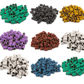 100 bucăți de găurit pentru unghii benzi de șlefuit pentru șlefuit de unghii șlefuit șlefuit set de benzi pentru unghii acrilice, instrumente pentru îndepărtarea gelului de pedichiură