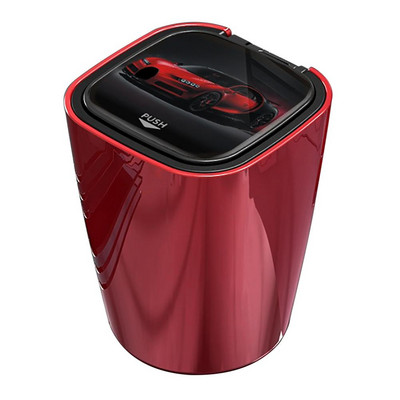 Scrumieră pentru mașină Mini coș de gunoi portabil cu capac pentru călătorii acasă, uz casnic, mini lumină LED portabilă, detașabilă, aliaj de aluminiu 3 culori