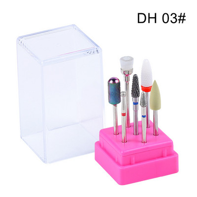 Set de freze combinate pentru manichiură, set de burghie pentru unghii din ceramică Instrumente electrice pentru lustruire cu gel