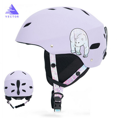 Нова унисекс ски каска Мъжка интегрално формована безопасност Спорт на открито Колоездене Защита Сноуборд Каска Ски екипировка