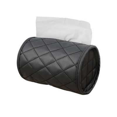 Dodaci za automobile Poklopac kutije za maramice Držač kutija za maramice PU koža crna ružičasta unutrašnjost papira Tip bloka Auto Decoration kutije za maramice