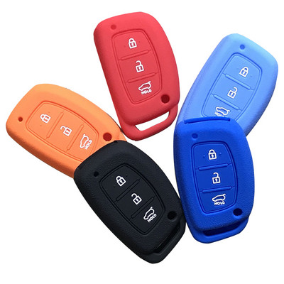 Husă pentru chei de mașină din silicon fierbinte pentru Hyundai Elantra Tucson I40 I20 I10 IX35 IX45 Creta Santa Fe Solaris Accent Cover Telecomandă