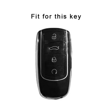 TPU кожа TPU Car Smart 4Button Key Case Cover за Chery Tiggo 8 Pro Tiggo 8plus New 5 plus 7pro Shell Bag Keychain Protector