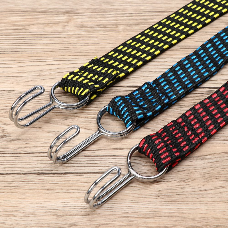 Nauji fiksuotos juostos motociklų priedai Dviračiai Virvės Raištis Bagažinė Stogo bagažinė Bagažo virvė Dviračio diržo laido kabliukai