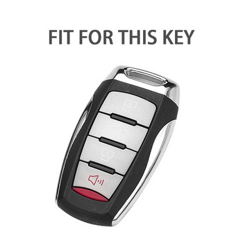 4 κουμπιά TPU+Δερμάτινο κάλυμμα θήκης κλειδιού αυτοκινήτου για Great Wall Haval Coupe H7 H8 H9 F5 F7 H2S GMW H6 Αξεσουάρ styling τσάντα θήκης αυτοκινήτου