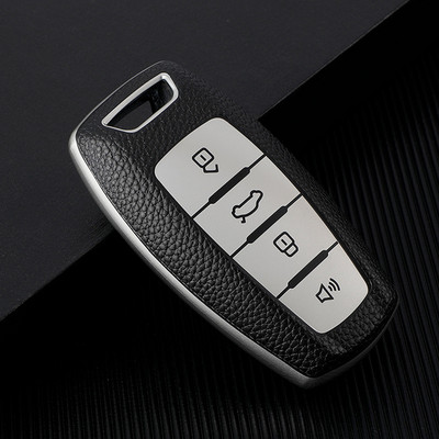 4 κουμπιά TPU+Δερμάτινο κάλυμμα θήκης κλειδιού αυτοκινήτου για Great Wall Haval Coupe H7 H8 H9 F5 F7 H2S GMW H6 Αξεσουάρ styling τσάντα θήκης αυτοκινήτου