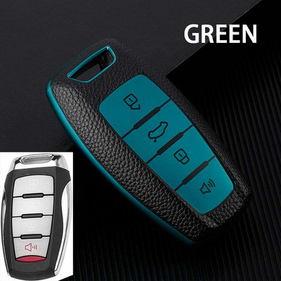 4 κουμπιά TPU+Δερμάτινο κάλυμμα θήκης κλειδιού αυτοκινήτου για Great Wall Haval Coupe H7 H8 H9 F5 F7 H2S GMW H6 Αξεσουάρ styling τσάντα θήκης αυτοκινήτου