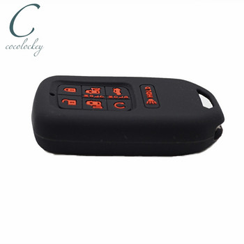 Κάλυμμα κλειδιού Cocolockey Θήκη Fob Shell Fit for honda odyssey 2017 2018 Σιλικόνη Κάλυμμα κλειδιού αυτοκινήτου Remote Keyless 7 Button Styling Car