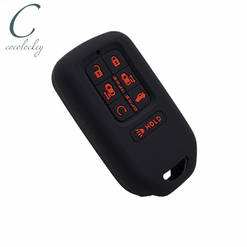 Cocolockey husă pentru chei husă Fob Shell potrivită pentru honda odyssey 2017 2018 husă din silicon pentru chei auto telecomandă fără cheie cu 7 butoane stil auto