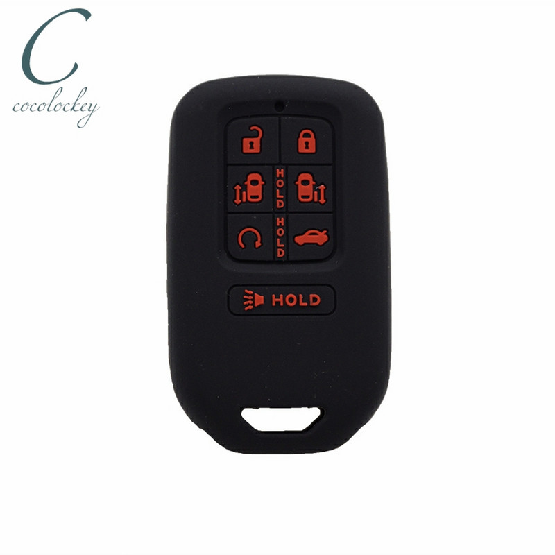 Cocolockey husă pentru chei husă Fob Shell potrivită pentru honda odyssey 2017 2018 husă din silicon pentru chei auto telecomandă fără cheie cu 7 butoane stil auto