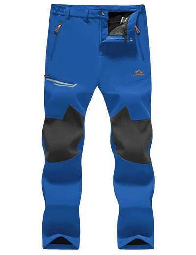 TACVASEN Winter Thicken Fleece Παντελόνι Πεζοπορίας Ανδρικό ζεστό θερμικό παντελόνι Αντιανεμικό για ψάρεμα εξωτερικού χώρου Κάμπινγκ Παντελόνι για σκι βουνού Παντελόνι