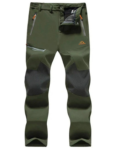 TACVASEN Winter Thicken Fleece Παντελόνι Πεζοπορίας Ανδρικό ζεστό θερμικό παντελόνι Αντιανεμικό για ψάρεμα εξωτερικού χώρου Κάμπινγκ Παντελόνι για σκι βουνού Παντελόνι