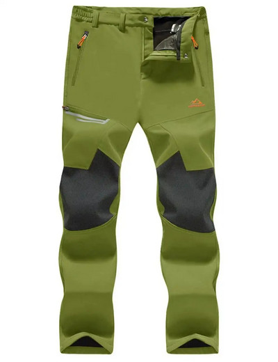 TACVASEN Winter Thicken Fleece Παντελόνι Πεζοπορίας Ανδρικό ζεστό θερμικό παντελόνι Αντιανεμικό για ψάρεμα εξωτερικού χώρου Κάμπινγκ Παντελόνι για σκι βουνού Παντελόνι