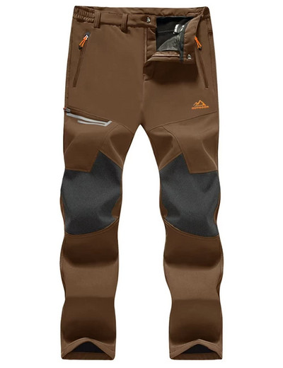 TACVASEN Winter Thicken Fleece Παντελόνι Πεζοπορίας Ανδρικό ζεστό θερμικό παντελόνι Αντιανεμικό για ψάρεμα εξωτερικού χώρου Κάμπινγκ Παντελόνι για σκι βουνού Παντελόνι