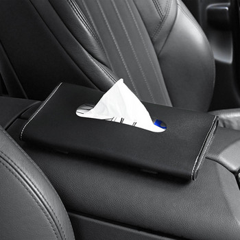 Държач за кърпички за кола Изтеглящ се държач за кърпички за кола Козирка Автомобилен интериор Аксесоари Органайзер Кола Камион SUV Поставка за чанта за съхранение