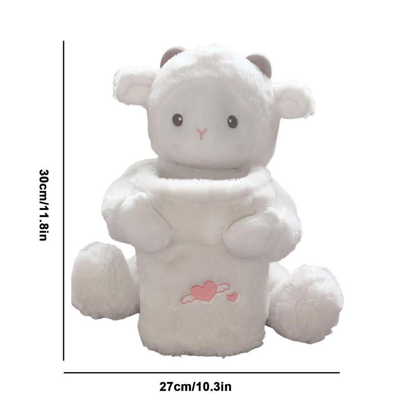 Θήκη Tissue Box For Cartoon Tissue Box Holder Λούτρινα μαντηλάκια Dispenser Tissue Box Car Organizer Χαριτωμένα αξεσουάρ εσωτερικού αυτοκινήτου