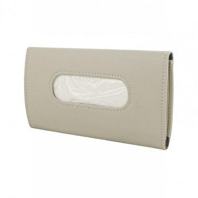 Sun Visor Car Tissue Boxes Θήκη χαρτιού PU Δερμάτινη τσάντα κρεμαστή για χαρτοπετσέτα Αποθήκευση Organizer Tissue Case Dispenser