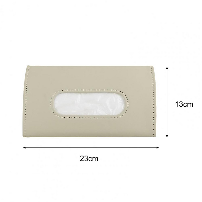 Sun Visor Car Tissue Boxes Θήκη χαρτιού PU Δερμάτινη τσάντα κρεμαστή για χαρτοπετσέτα Αποθήκευση Organizer Tissue Case Dispenser