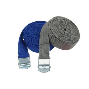 1 τεμ. 5m Αυτοκινήτου Tension Rope Tie Down Strap Ισχυρή ζώνη καστάνιας 25mm Bag Bagage Bag Cargo Lashing With Rope Tensioner Metal Buckle Tow