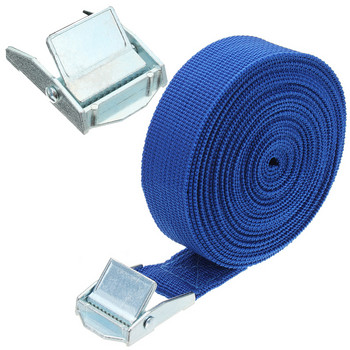 1 τεμ. 5m Αυτοκινήτου Tension Rope Tie Down Strap Ισχυρή ζώνη καστάνιας 25mm Bag Bagage Bag Cargo Lashing With Rope Tensioner Metal Buckle Tow