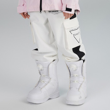 Ски панталони Детски момчета Спортни панталони на открито Водоустойчиви ветроустойчиви момичета Удебелени топли детски панталони Зимни панталони за ски Сноуборд