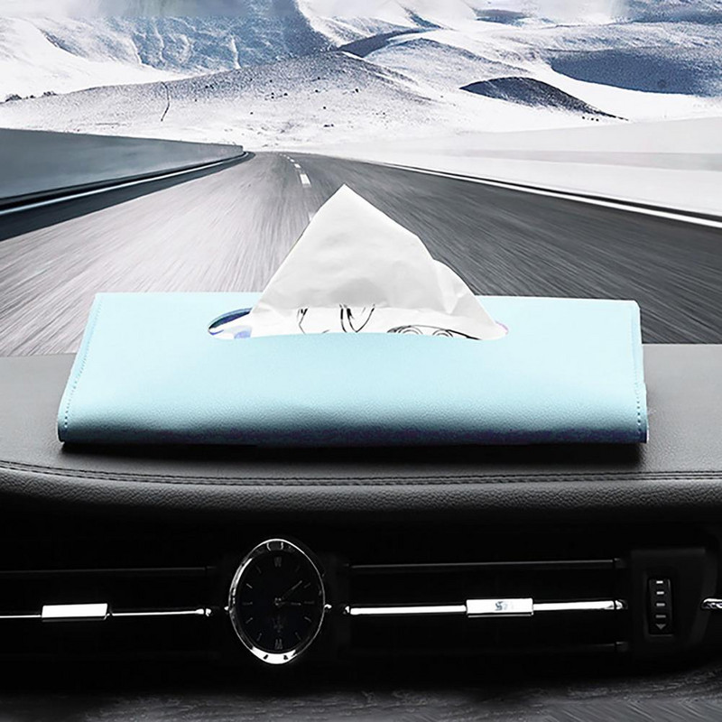 Ελαφρύ, άριστη θήκη χαρτοπετσέτας για το υποβραχιόνιο Κουτί χαρτοπετσέτας από συνθετικό δέρμα προσωπίδα θήκη χαρτοπετσέτας Βολική για αυτοκίνητα