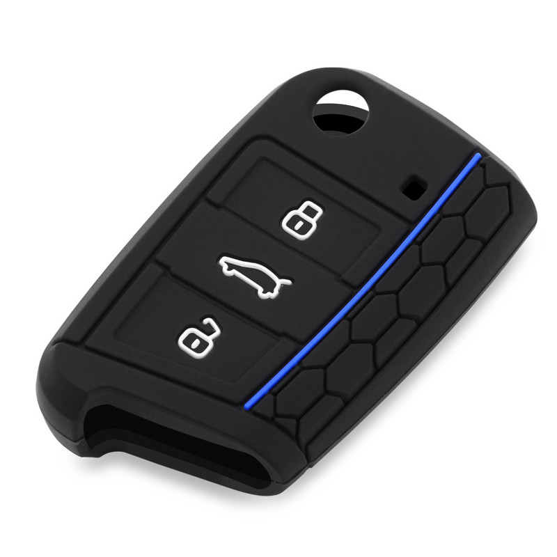 Husa pentru chei de masina Carcasa din silicon pentru VW Golf 7 MK7 VII Tiguan Polo Skoda Octavia A7 Kodiaq Seat Ateca Leon Accesorii auto