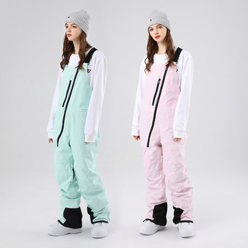 Γυναικείο παντελόνι σκι Ανδρικές φόρμες για σκι Χειμερινές φόρμες για σκι, ζεστό αντιανεμικό αδιάβροχο παντελόνι snowboarding Γυναικείο ανδρικό παντελόνι σαλιάρες για σκι