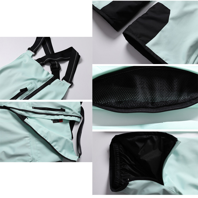 Ženske skijaške hlače Muški skijaški kombinezoni Zimski vani Topli otporni na vjetar Vodootporne hlače za snowboarding Ženske muške skijaške hlače s biberima